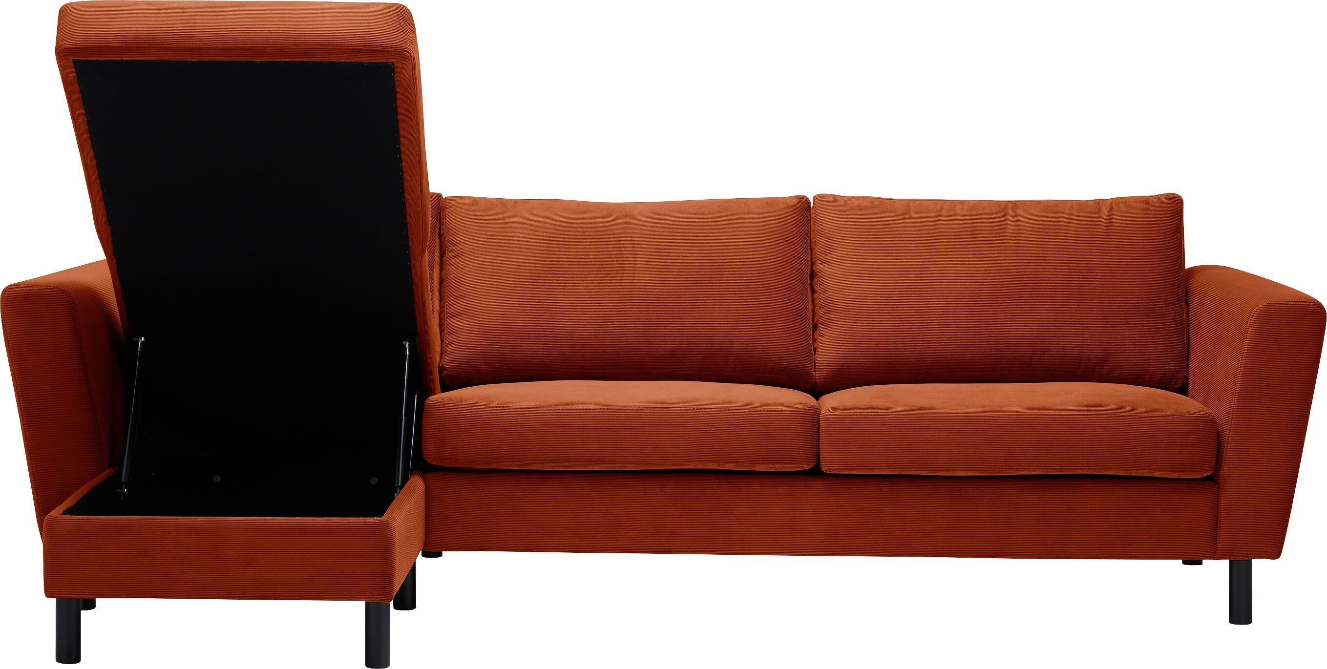 DIENER Ecksofa - Bronze / B: 235.0 cm x T: 156.0 cm x H: 81.0 cm