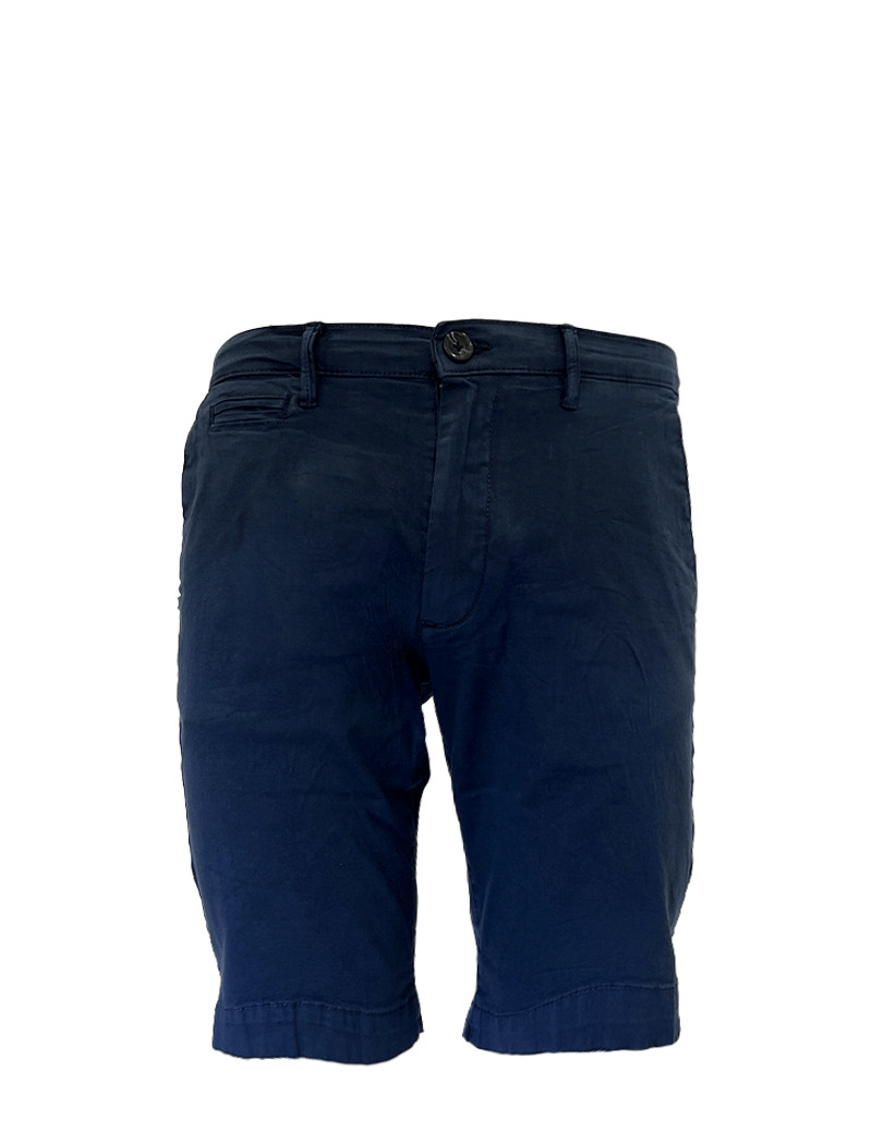 RECYCLED ART WORLD SHORT CHINO BASIC BLUE NAVY