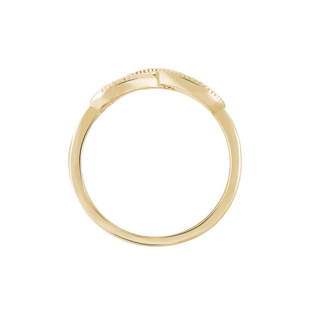 Bague Merane Plaqué Or Jaune Oxyde De Zirconium