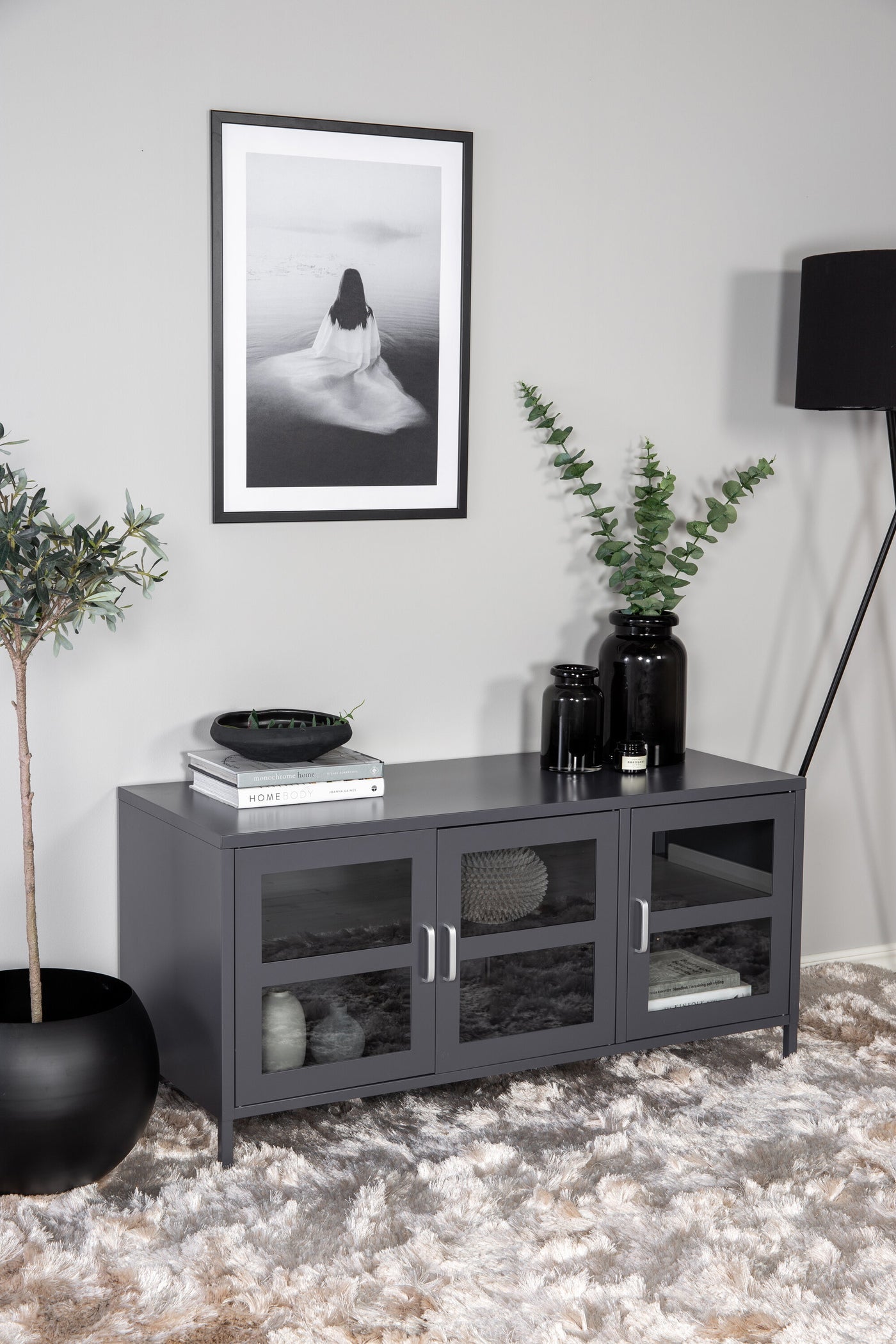 FjÃ´rd - Tv-meubel Grijs - 120cm - Acero