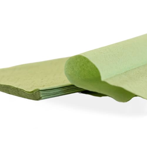 Essuie-mains plié V vert 24,3 x 21 cm Ecolabel Paredes