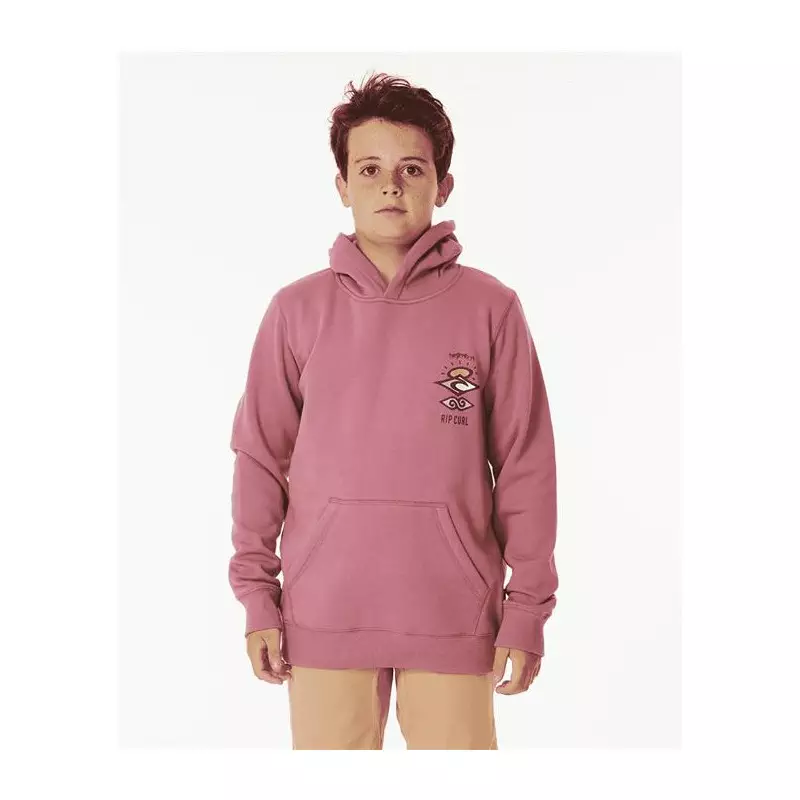 Sweat junior RIPCURL Search Icon Hood -Boy Mauve