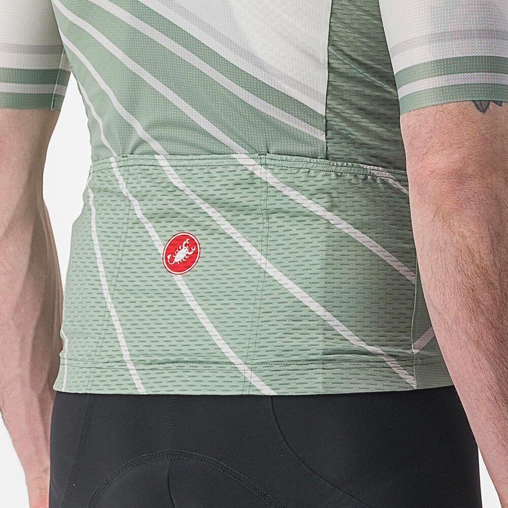 Castelli Speed Strada Fietsshirt Korte Mouwen Groen Heren