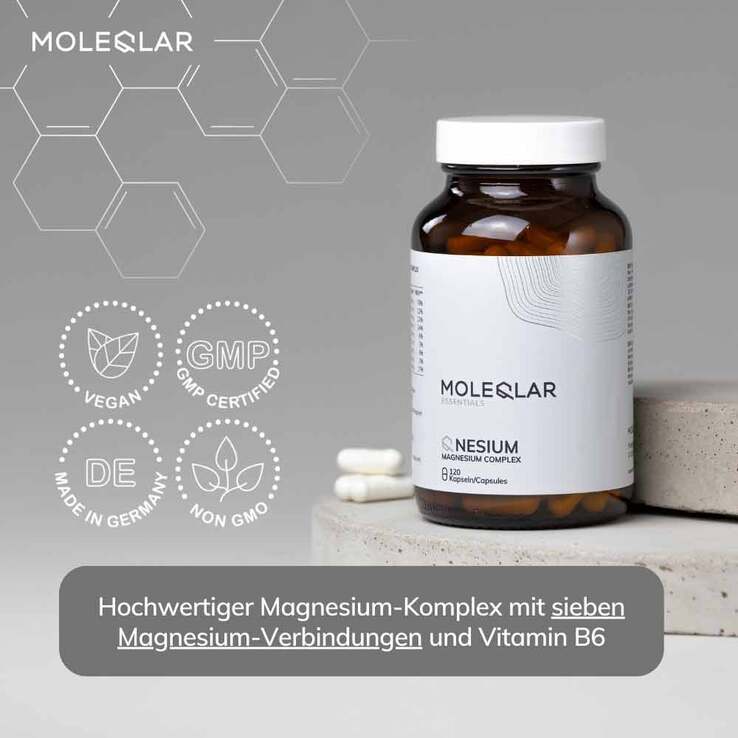 Moleqlar Longevity Qnesium Magnesium Complex Kapseln , 120 St