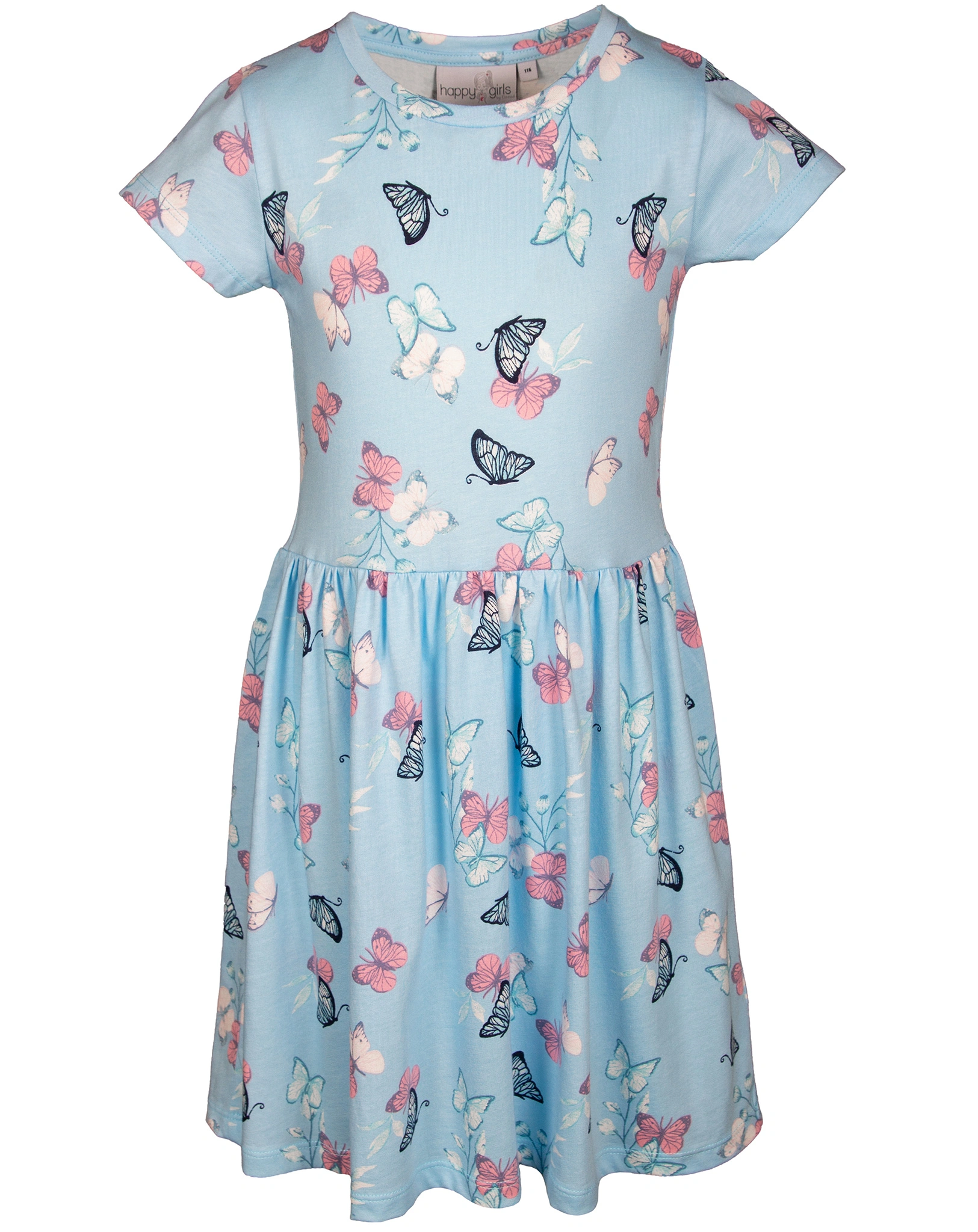 Kurzarm-Kleid SOMMERFALTER in light blue