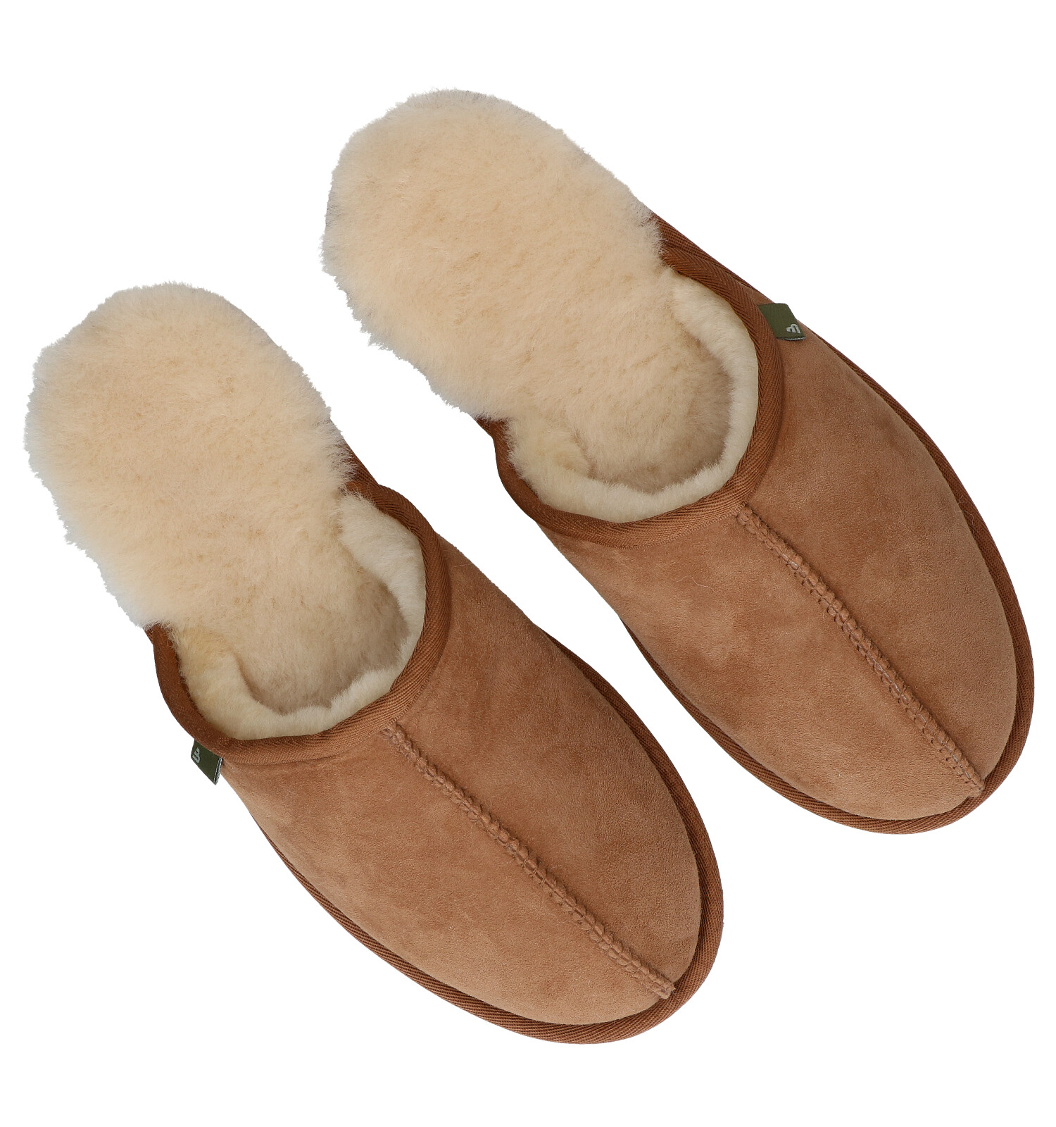 Pantoffels cognac
