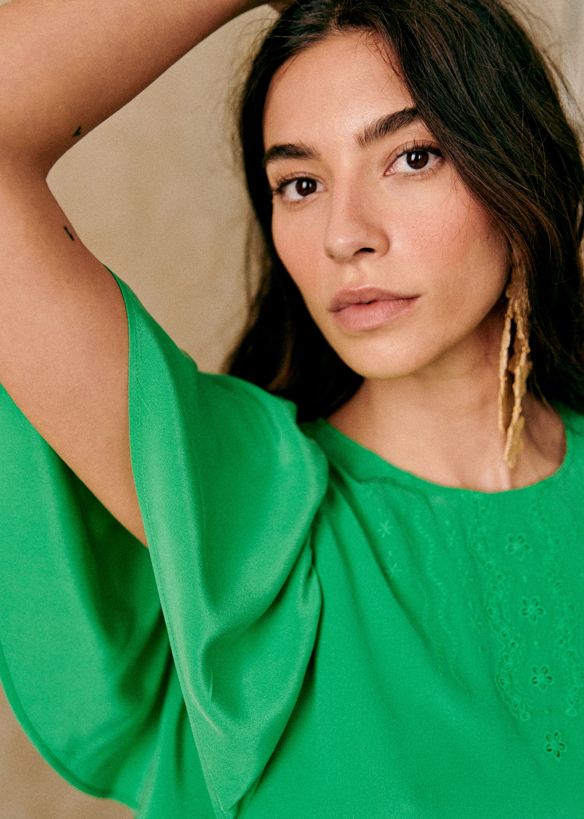 Blouse Juna - Vert Flash - E-SHOP/CHEMISES & BLOUSES 5905217