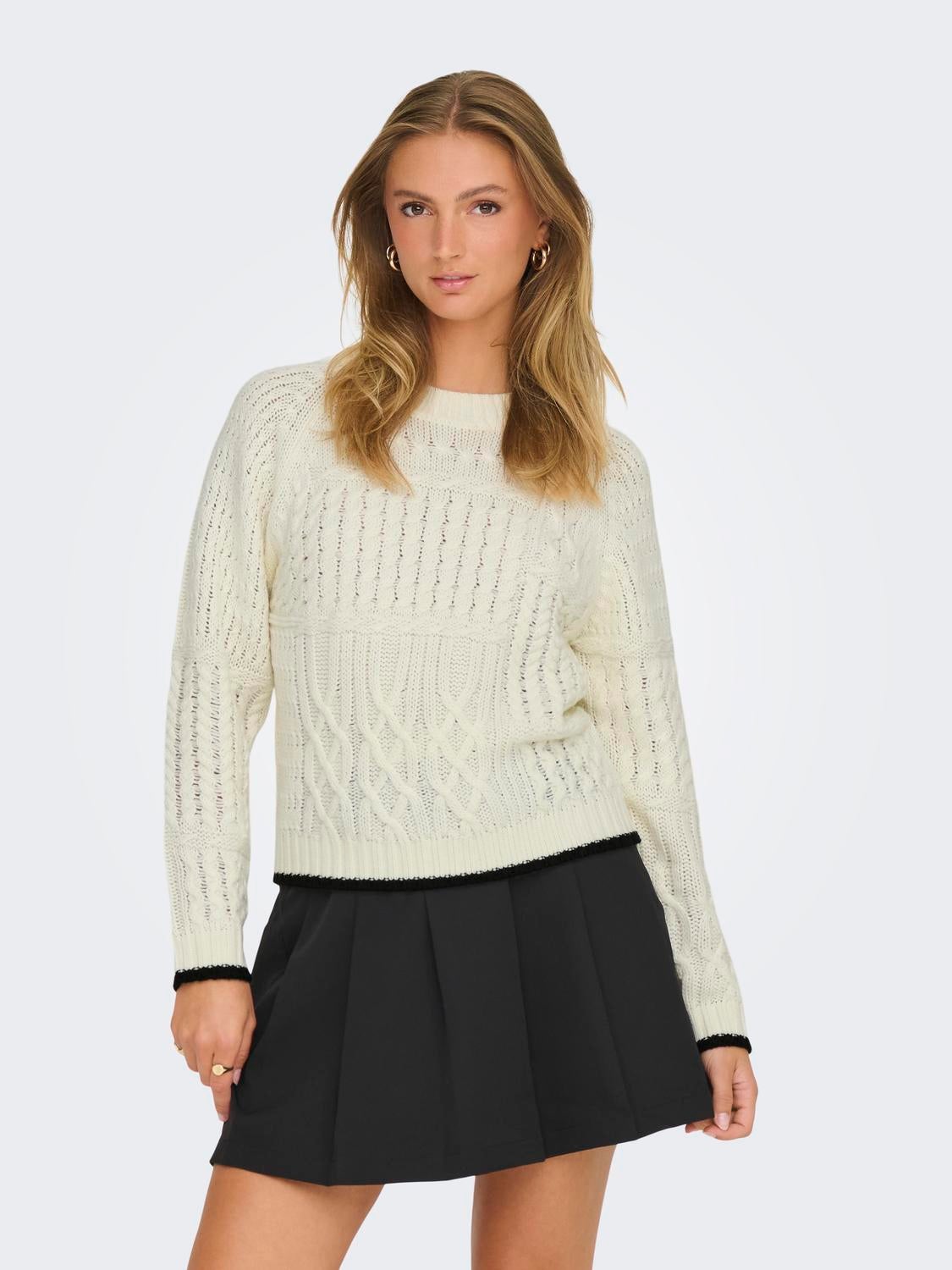 JDYJASSY Strickpullover Eggnog