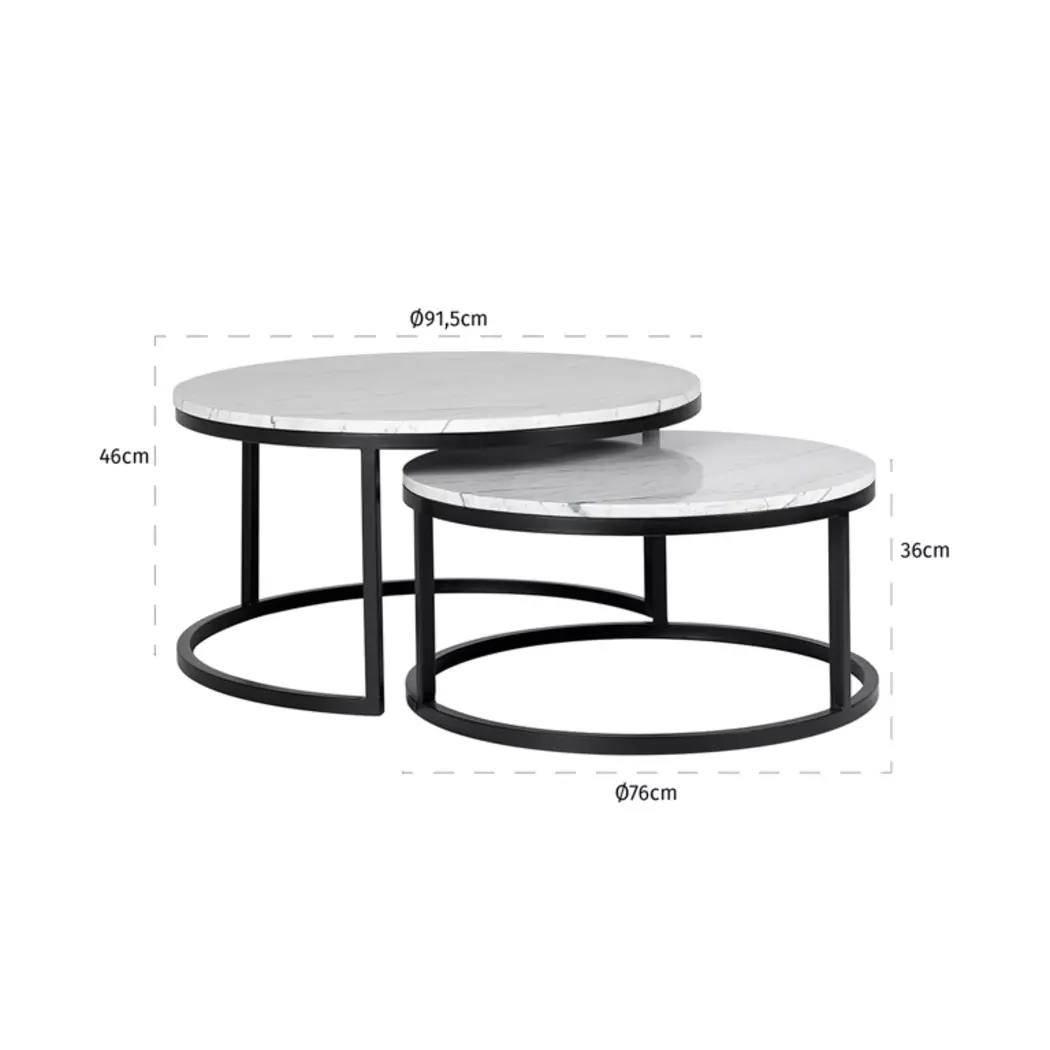 Couchtisch-Set Lexington