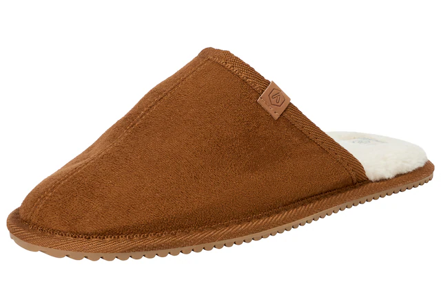 Apollo Pantoffel  2 Stk. tlg.  aus Wildlederimitat mit Gummisohle