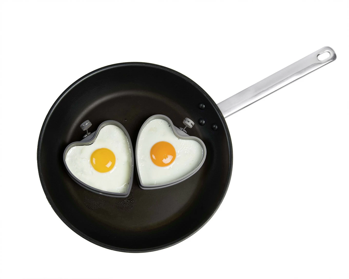 Hitzebeständiges Eiformer-Set aus Silikon, 2-teilig