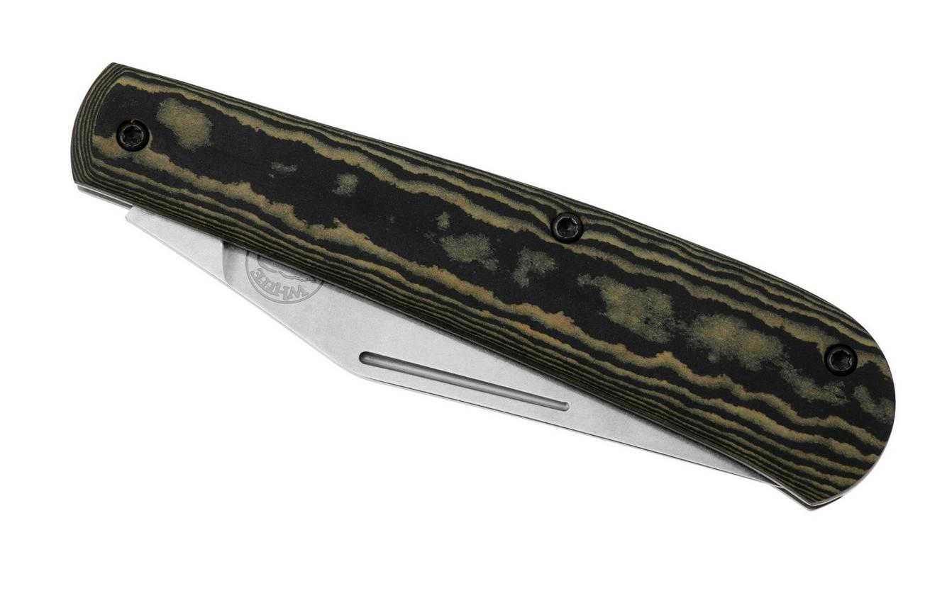 White River Knives Trailhead Trapper THT-RMB S35VN, Maple and Black Richlite, zakmes