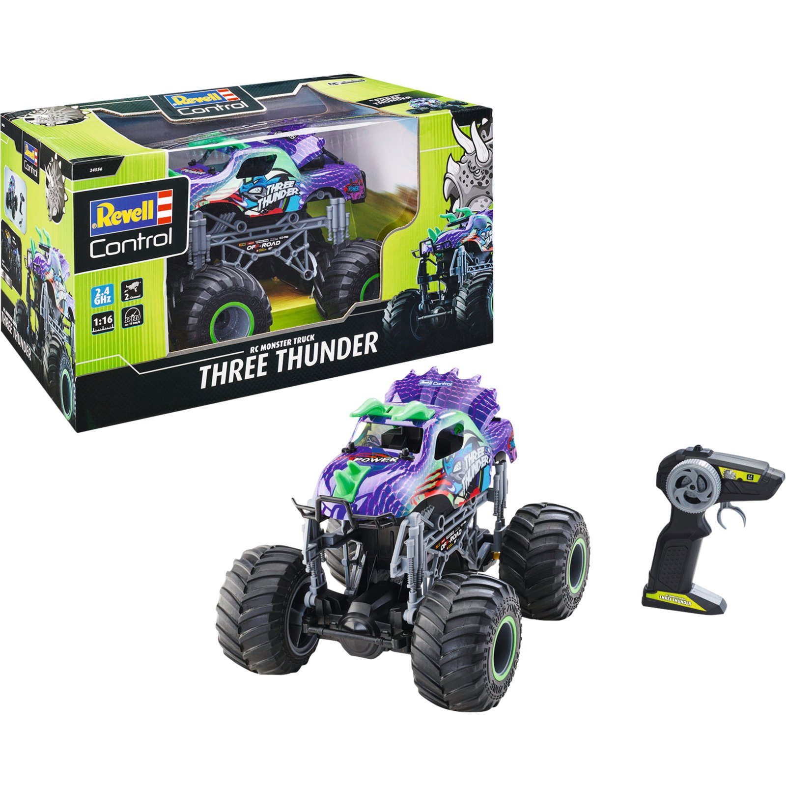 RC Dino Monster Truck Three Thunder