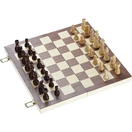 Philos - Schach-Backgammon-Dame-Set, Feld 40 mm, Königshöhe 76 mm