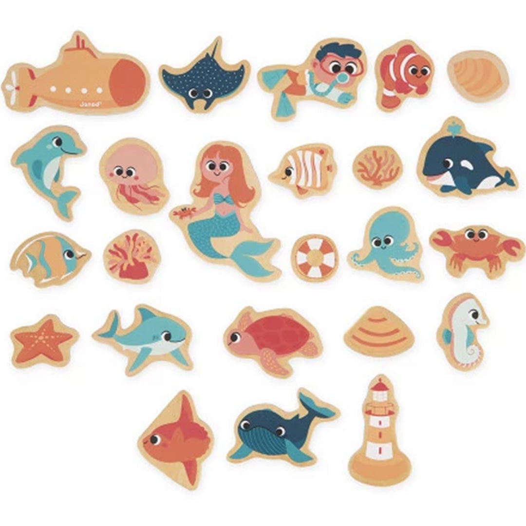 Janod magneten zeedieren - 24st