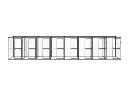 Chenil extérieur cage enclos 880 x 220 x 180 cm 02_0000384
