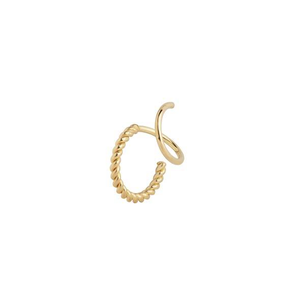 Maria Black  Sofia twirl ørering - Forgyldt