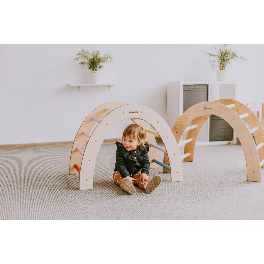 babyGO Kletterbogen XXL Woodland, bunt