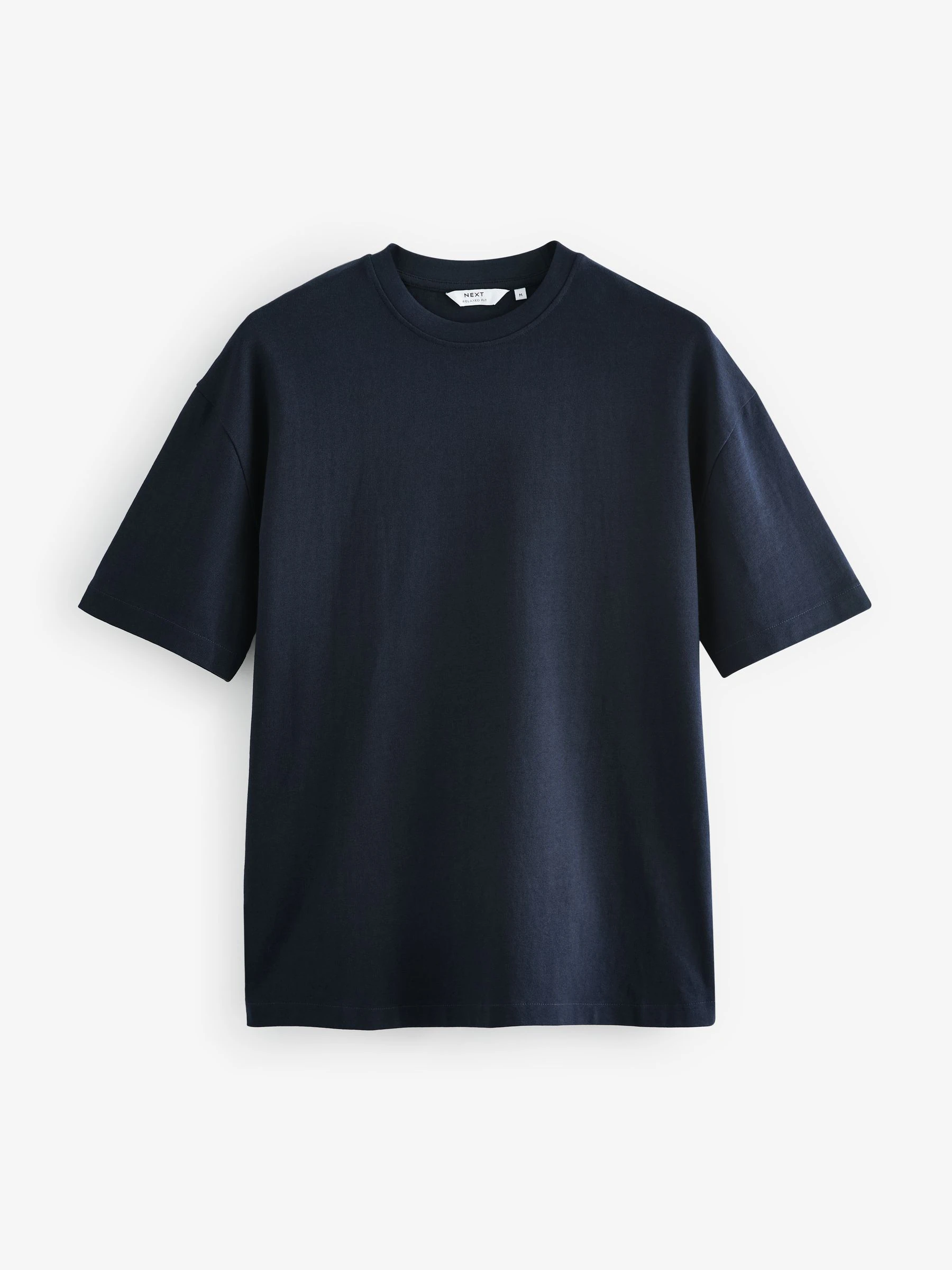 Wit/zwart/marineblauw - Relaxed fit - Verpakking van 3 T-shirts van zware stof
