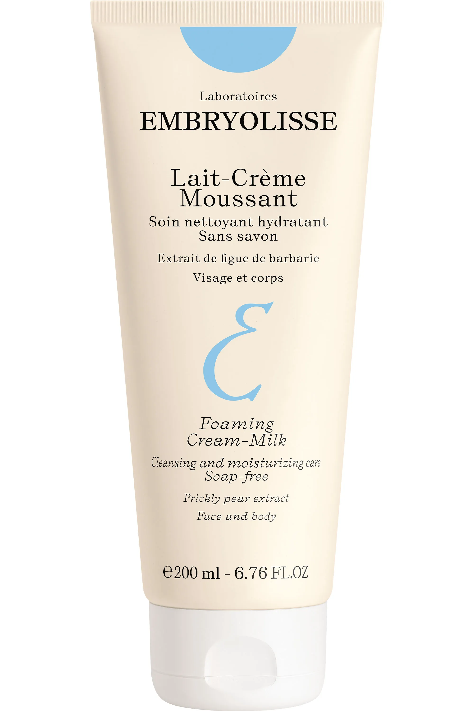 Embryolisse Nettoyant corps & visage Lait-crème moussant-200 ml