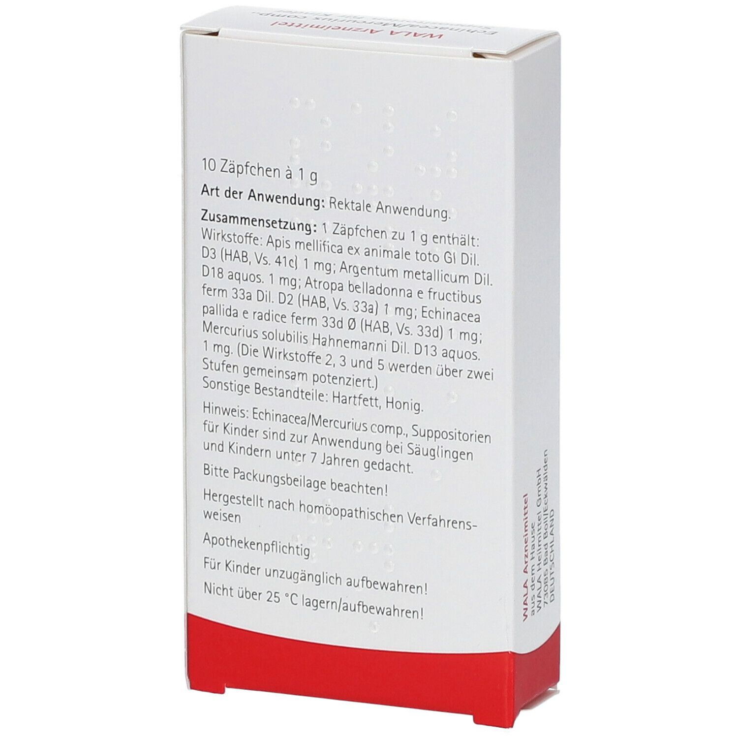 WALA® ECHINACEA/MERC. Comp. Suppos. Kdr.