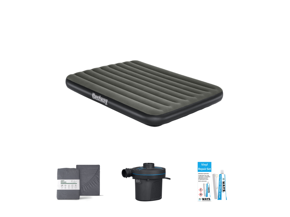 Bestway Tritech Queen 203 x 152 cm Luchtbedset - 4-delig