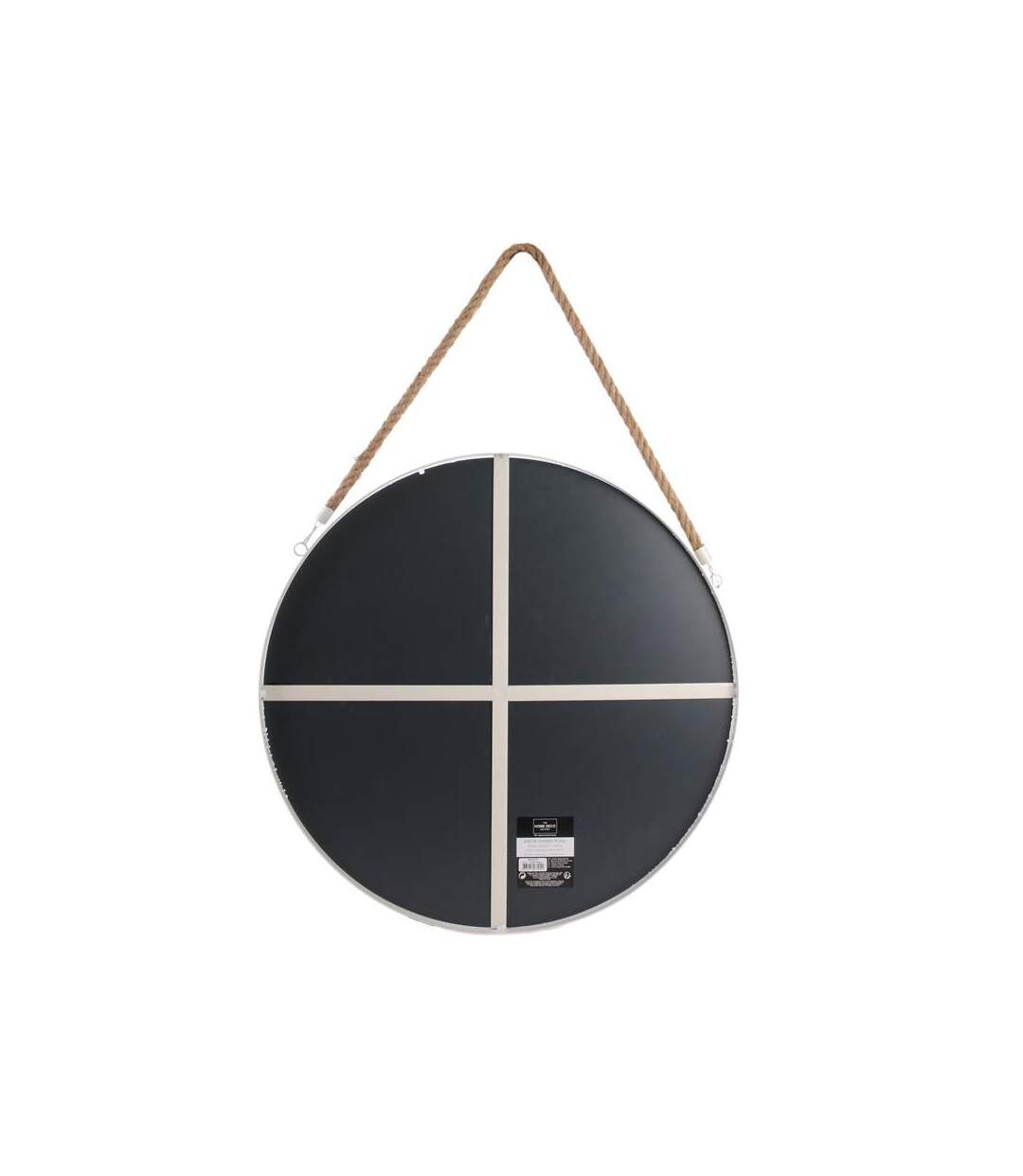 Paris Prix - Miroir Mural Avec Anse jonc 50cm Blanc