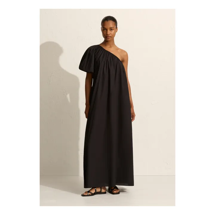 Matteau Robe Maxi Asymétrique | Noir