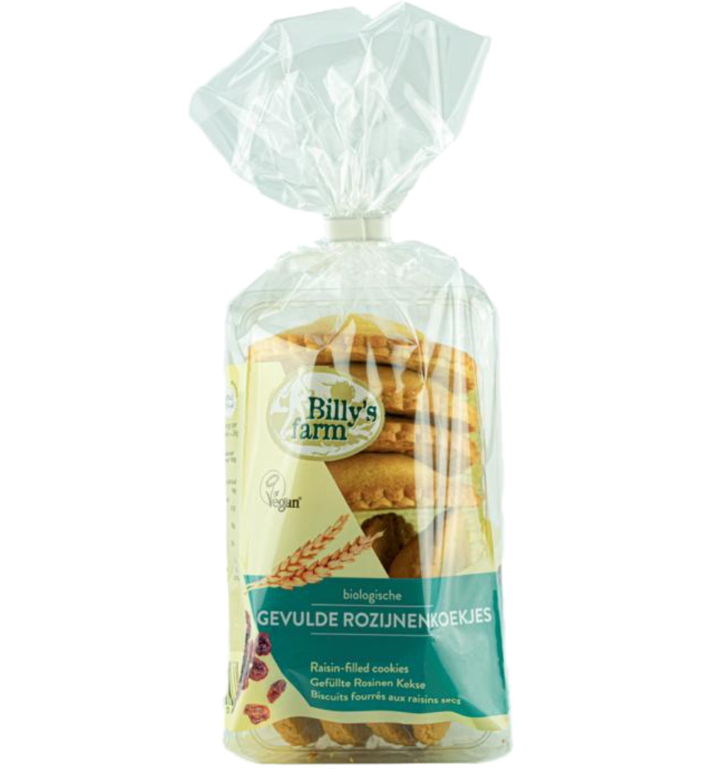 Billy’s Farm Rozijnenkoekjes gevuld bio (200 gr)