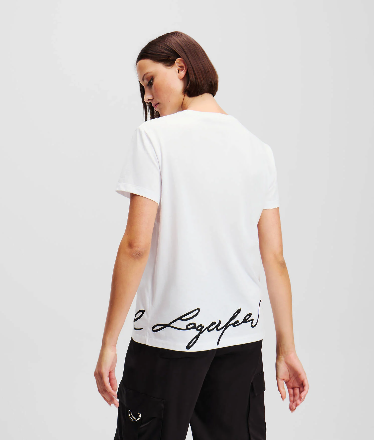 T-SHIRT À OURLET KARL SIGNATURE