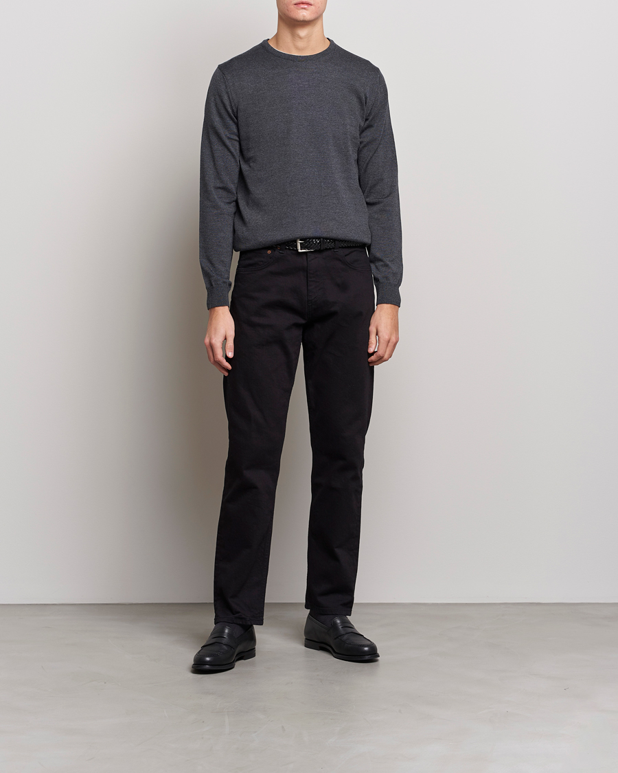 Stenströms Merino Crew Neck Anthracite