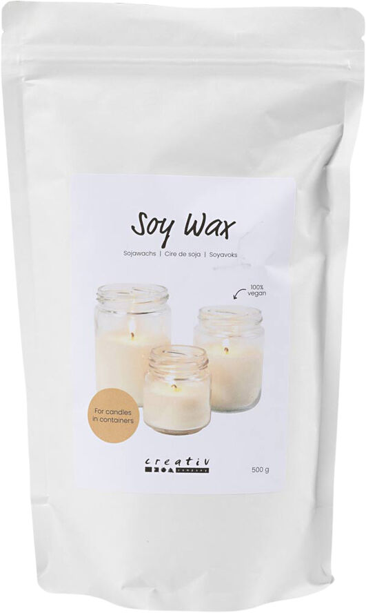 Creativ Company Soyavoks, Til lys i beholdere, 500g.