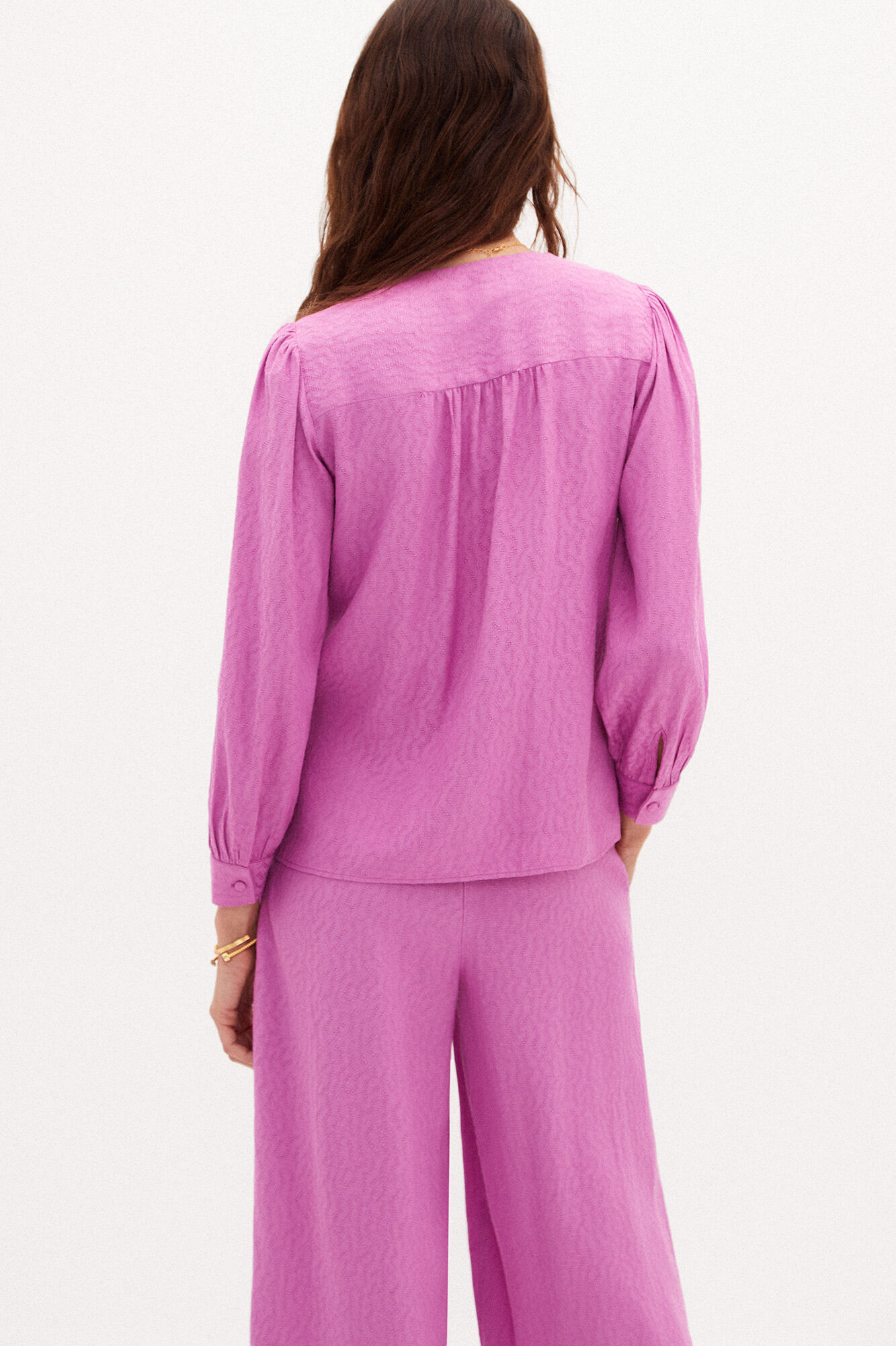 Blusa nova em jacquard - Rosa