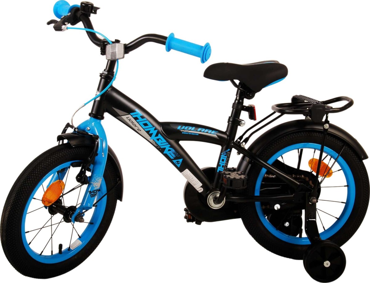 Volare - Børnecykel Med Støttehjul - 14'' - Thombike - Blå
