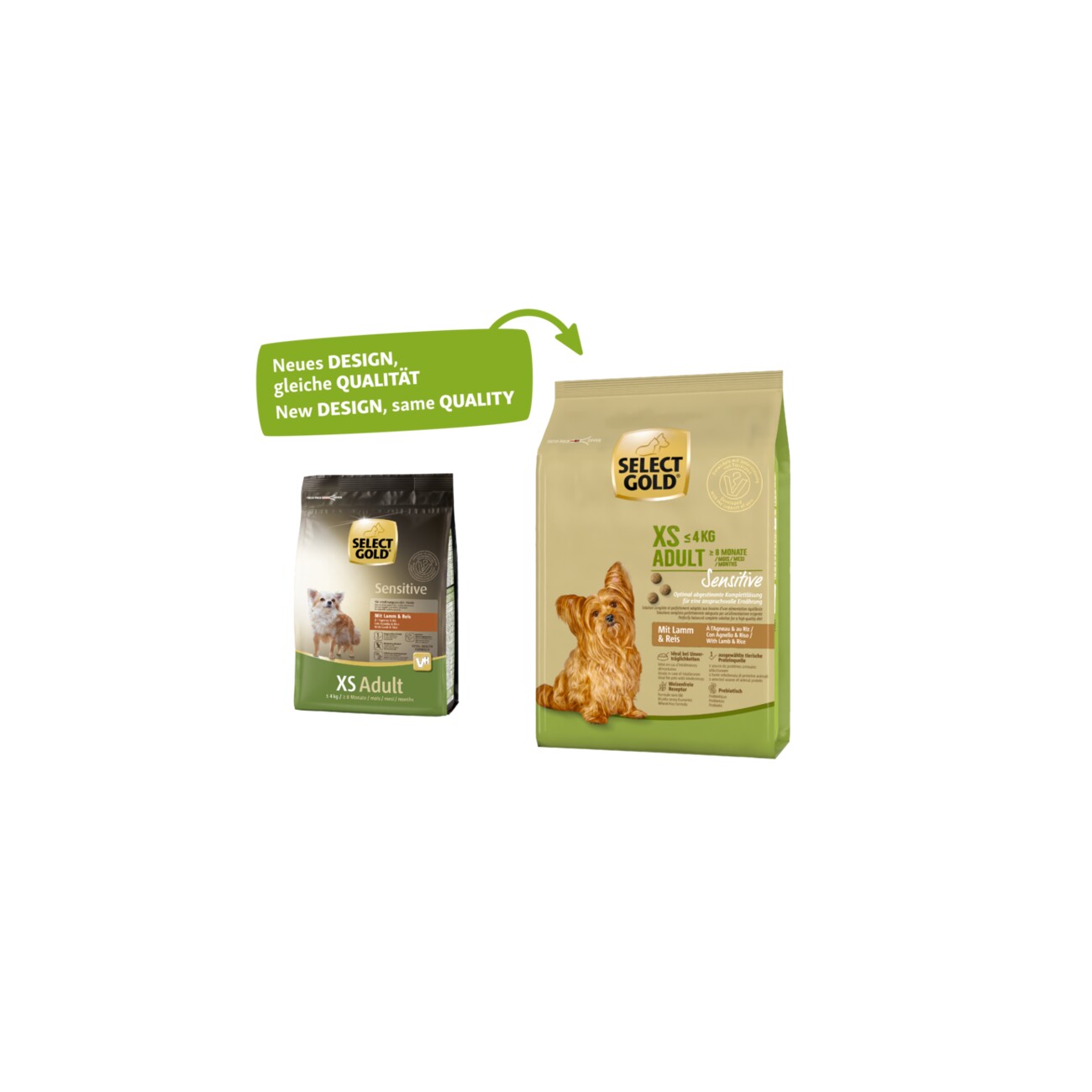 SELECT GOLD Sensitive XS Adult Lamm und Reis 1 kg
