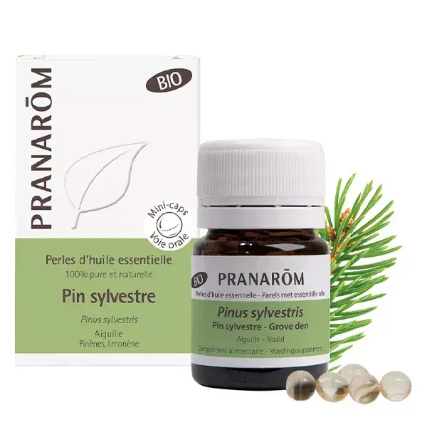 Pérolas de Óleo Essencial de Pinheiro Silvestre Pranarom - 60 Pérolas