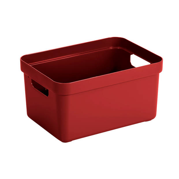 Sunware Sigma home opbergbox 13L - wijnrood