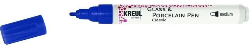Hobby Line Blauwe Porcelain Pen - Glas- en porseleinstift op waterbasis geschikt voor glas, porselein, metaal en keramiek