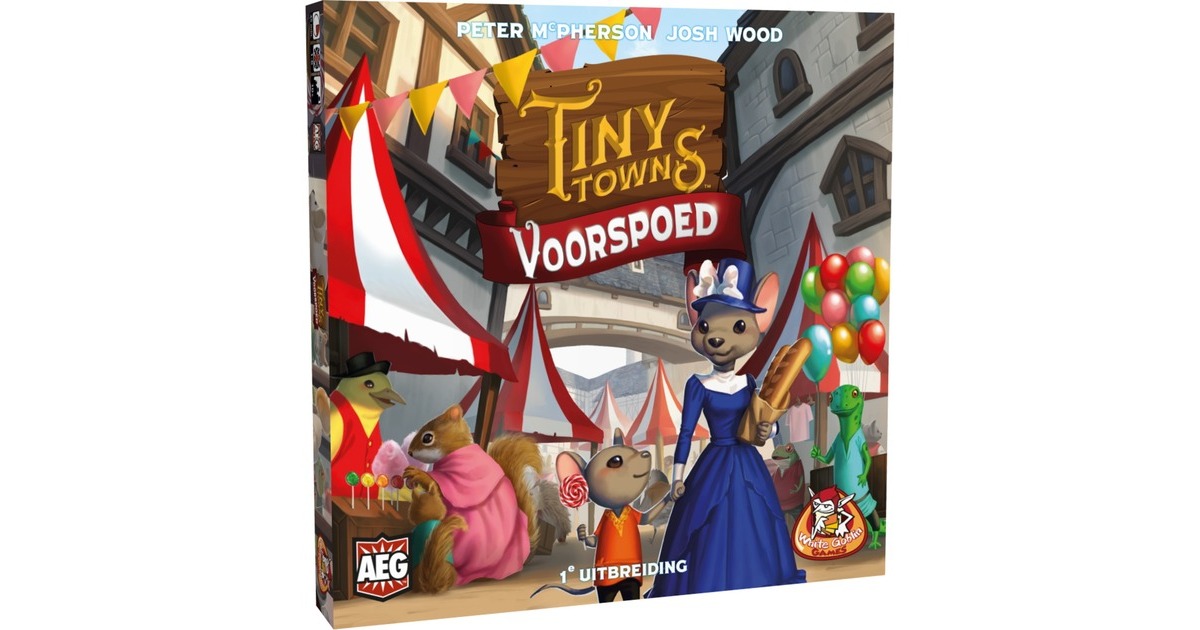 White Goblin GamesTiny Towns: Voorspoed (1e Uitbreiding) Bordspel  (Uitbreiding, Nederlands, 1 - 6 spelers, 30 - 60 minuten, Vanaf 10 jaar)