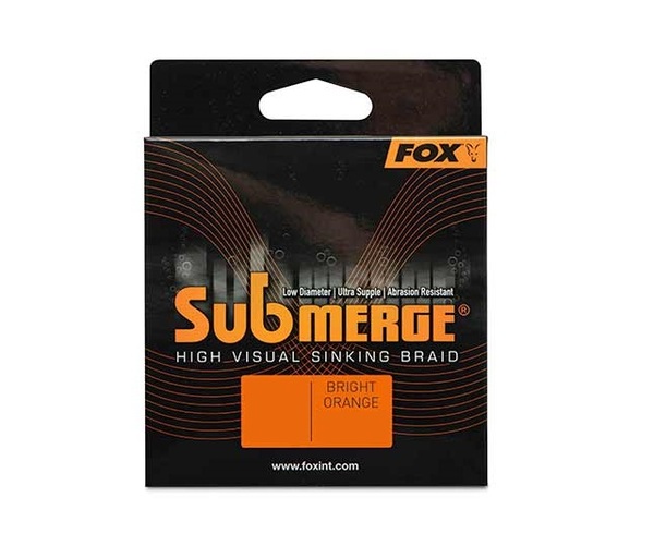 Tresse coulante Fox Submerge Orange Sinking Braid (300m)