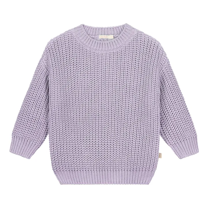Yuki Pull Chunky Coton Bio | Lilas