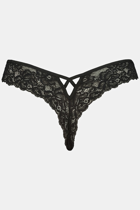 String, Spitze und Mesh, Ouvert