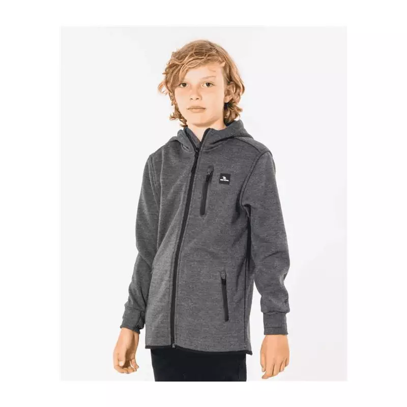 Sweat junior RIPCURL Anti Series Departed Zip -Boy Charcoal Marle
