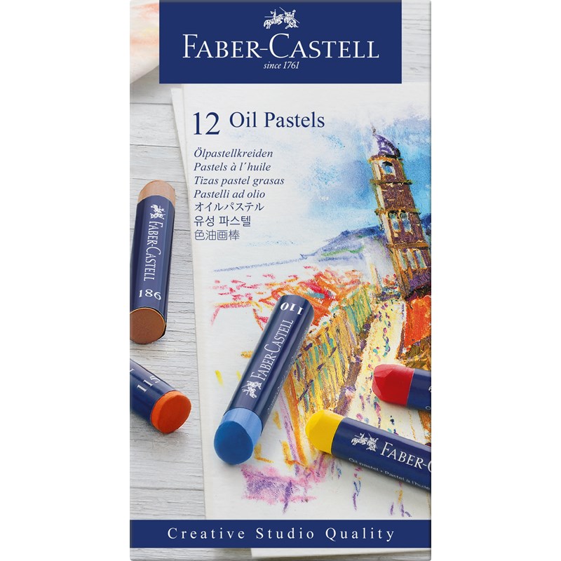 Faber-Castell<br>Oliepastelkridt 12 stk.