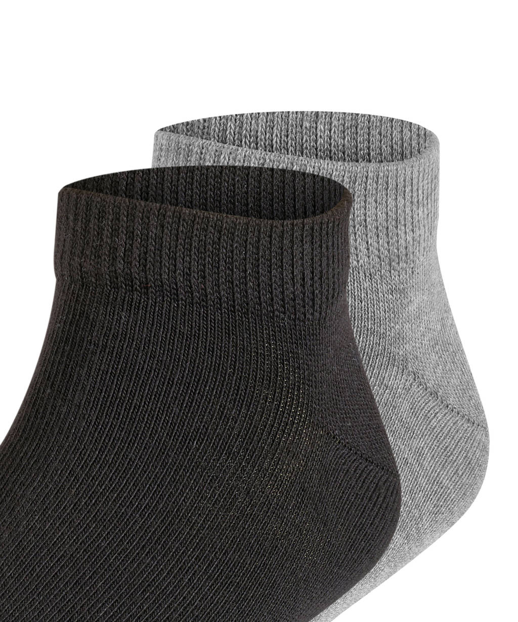 FALKE sneakersokken - set van 2 grijs/zwart