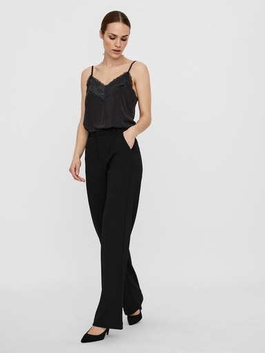 Vero Moda Anzughose »VMZAMIRA MW SLIM STRAIGHT PANT NOOS«  mit Gürtelschlaufen