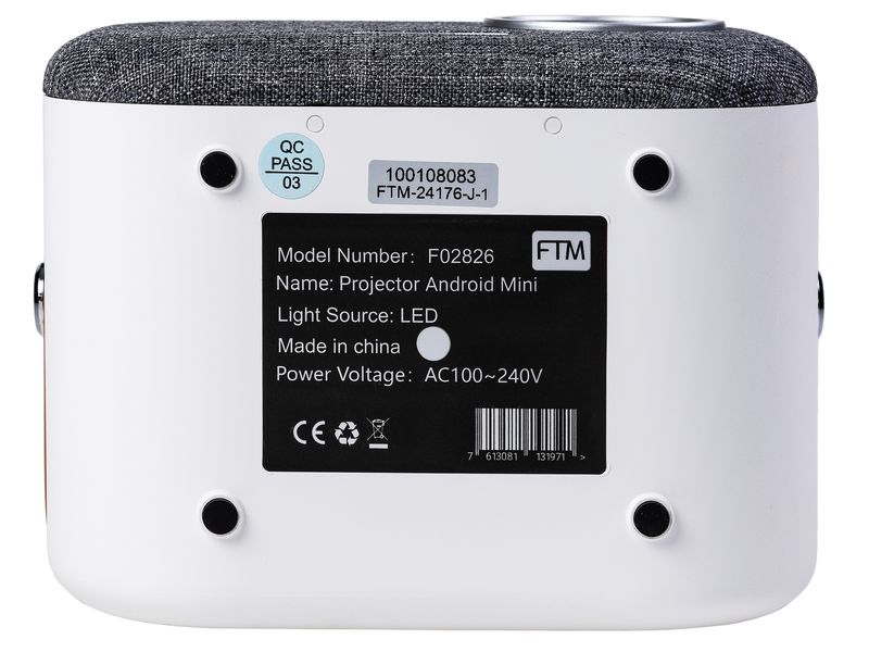 FTM Projektor Mini Kleiner, portabler Beamer, Full-HD