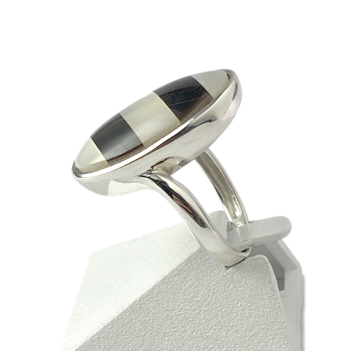 Bague d'occasion argent 925 nacre