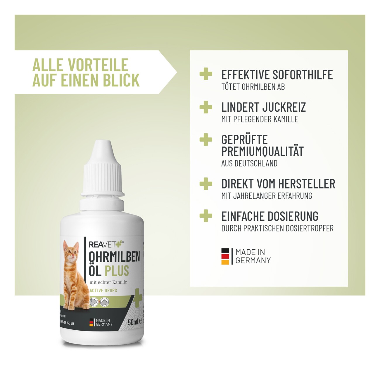 REAVET Ohrmilbenöl Plus 50ml