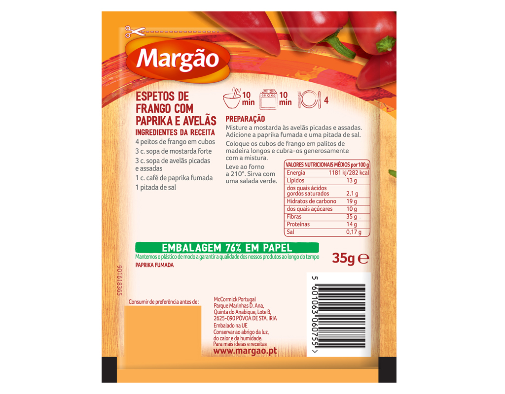 PAPRIKA MARGÃO FUMADA 35G